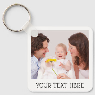 Porte-clés Aluminium avec photo personnalisée et texte nomina