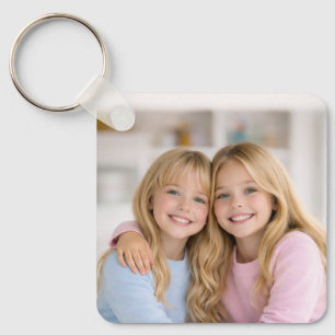 Porte-clés Aluminium double face personnalisé avec deux photo