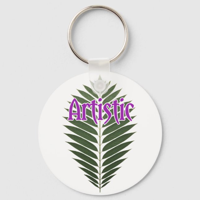 Porte-clés Aluminum Circle, 2" (Recto)