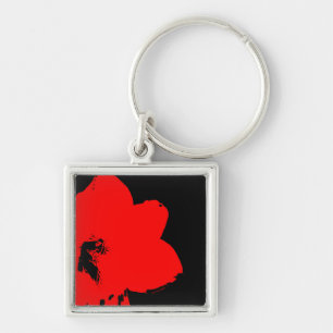 Porte-clés amaryllis rouge