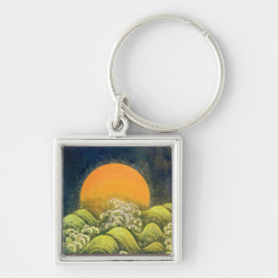 Porte-clés AMATERASU, SOLEIL GODDESS jaune vert noir