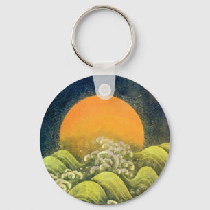 Porte-clés AMATERASU, SOLEIL GODDESS jaune vert noir