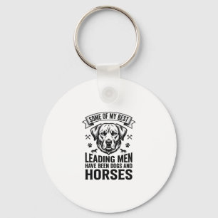 Porte-clés Amateur de chien cheval vintage conception hommes