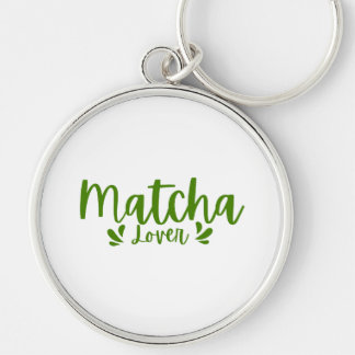 Porte-clés amateur de Matcha | Anneau de clé vert