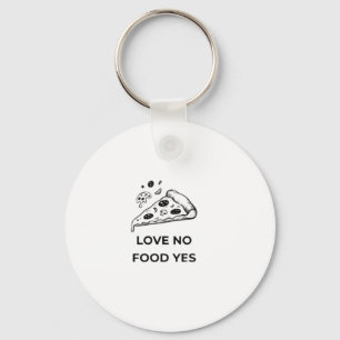 Porte-clés Amateur de Pizza Drôle