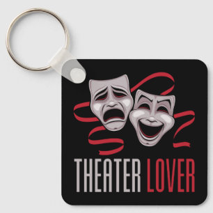 Porte-clés Amateur de Théâtre de Comédie et de Tragédie