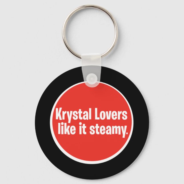 Porte-clés Amateurs de krystal Aimez-le Steamy (Recto)