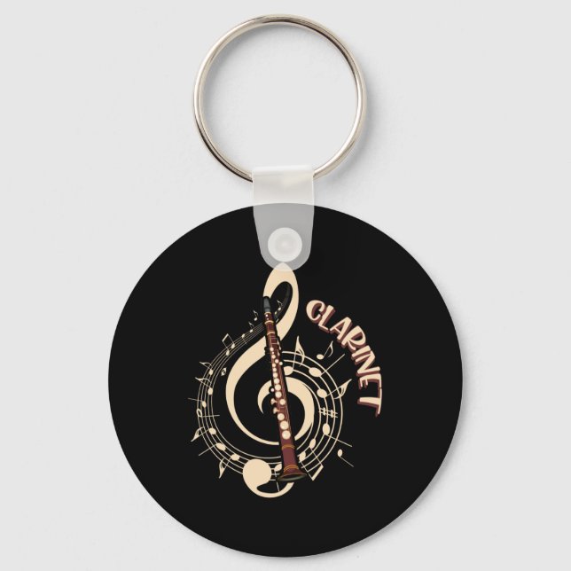 Porte-clés Amateurs de musique aux instruments de musique Cla (Recto)