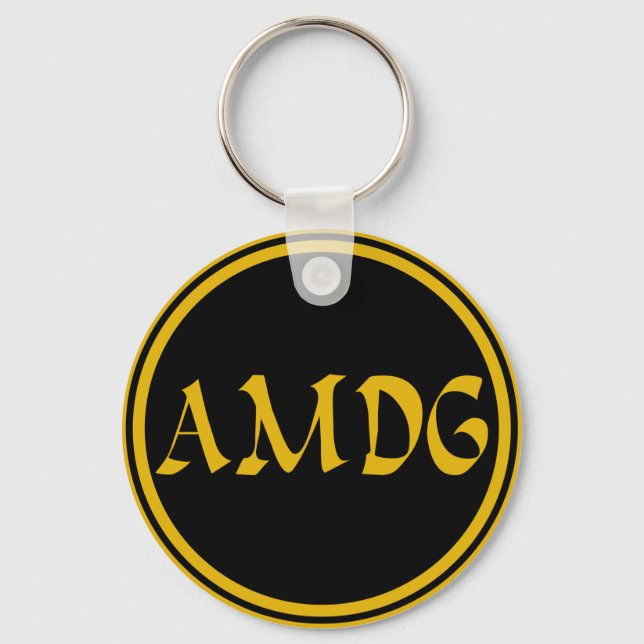 PORTE-CLÉS AMDG (Recto)