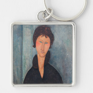 Porte-clés Amedeo Modigliani - Femme aux yeux bleus