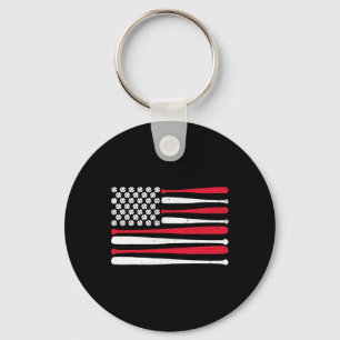 Porte-clés American Flag Bysebyll États-Unis Vintage Bysebyll