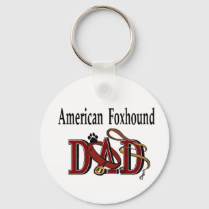 Porte-clés American Foxhound Papa Cadeaux