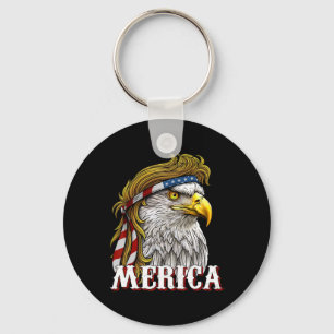 Porte-clés Amérique - Drapeau Patriotique Usa Aigle De Libert