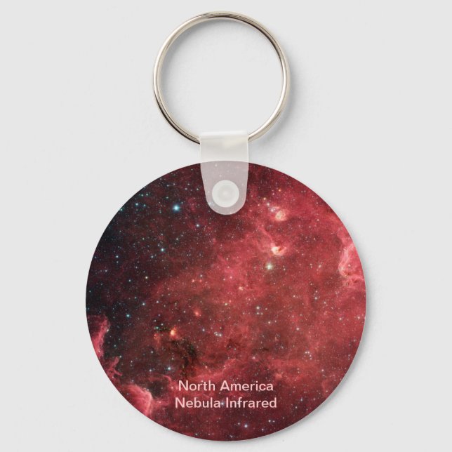 Porte-clés Amérique du Nord Nebula Infrarouge (Recto)