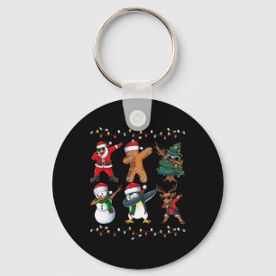 Porte-clés Amis de lutin de Santa Dabbing Noël garçons filles