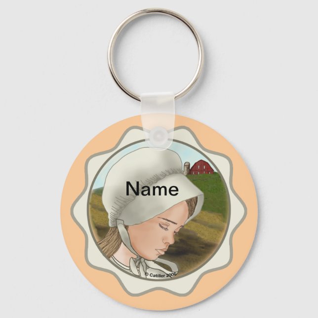 Porte-clés Amish Girl Bonnet (Recto)
