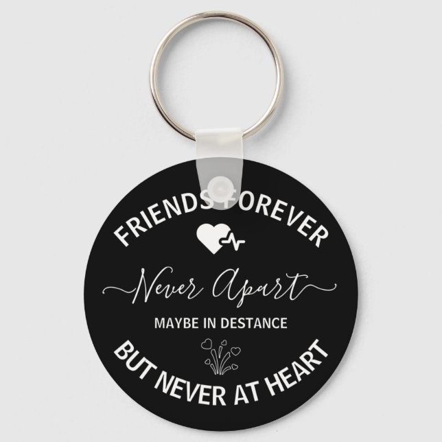 Porte-clés Amitié Longue Distance Amitié Cadeau Meilleur (Recto)