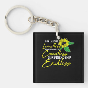 Porte-clés Amitié Meilleur Ami Cute Sunflower Bestie BFF M