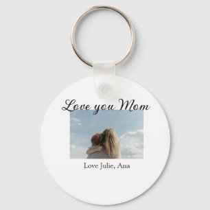 Porte-clés amour à maman fête des mères ajouter photo nom sim