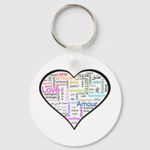 Porte-clés Amour à tout le coeur de langues