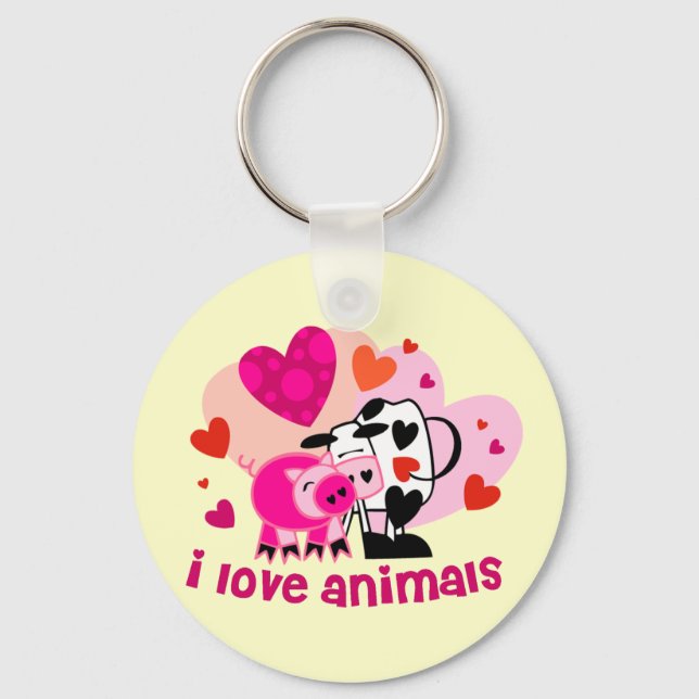 Porte-clés Amour animal (Recto)