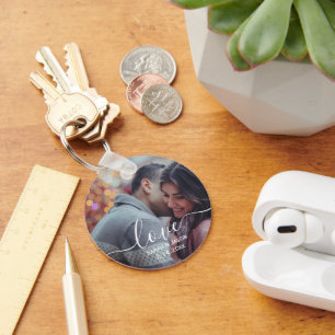 Porte-clés AMOUR   Cadeau photo Mariage personnalisé