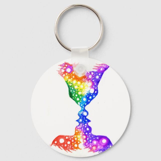 Porte-clés Amour coloré (Recto)