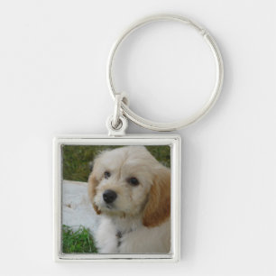 Porte-clés Amour de chiot - photo mignonne de chien de