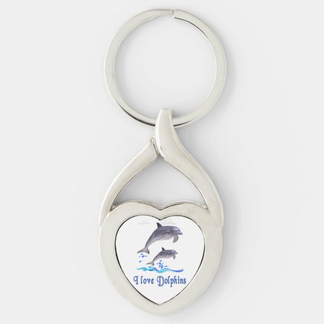 Porte-clés Amour de dauphin (Devant)