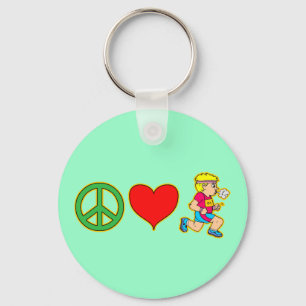 Porte-clés Amour de paix courant les produits mignons de
