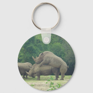 Porte-clés Amour de rhinocéros