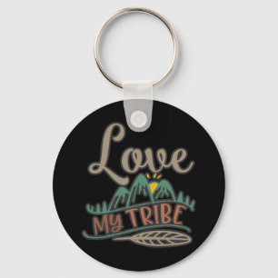 Porte-clés Amour drôle Mon design de tribu