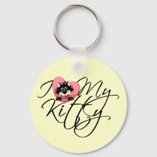 Porte-clés Amour du rose I mes T-shirts et cadeaux de Kitty