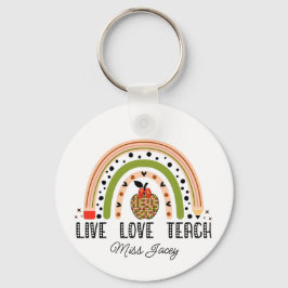 Porte-clés Amour Enseigner Inspirer Rainbow Appréciation de l