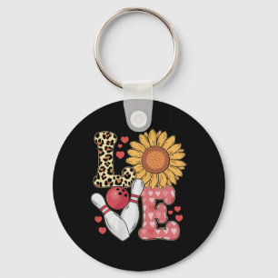 Porte-clés Amour Léopard Tournesol Bowling Saint-Valentin Bow