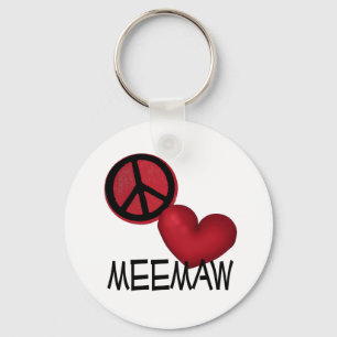 Porte-clés Amour MeeMaw de paix
