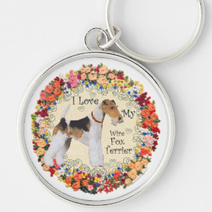 Porte-clés Amour pour le Fox-Terrier à poil dur