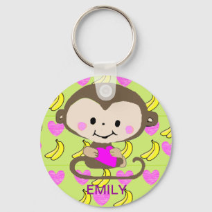 Porte-clés Amour singe - Personnalisé
