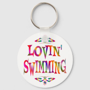 Porte-clés Amoureux de la natation