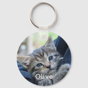 Porte-clés Amoureux de les chats photo pour animaux de compag