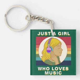 Porte-clés amoureux de musique