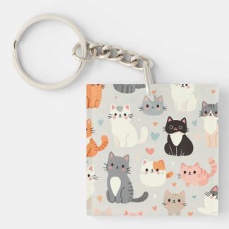 Porte-clés Amoureux des chats