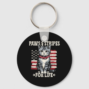 Porte-clés amoureux des chats du 4 juillet