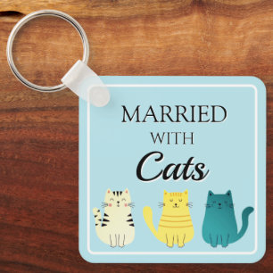 Porte-clés Amoureux des chats Fun personnalisé