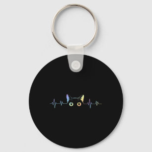 Porte-clés Amoureux des chats Heartbeat Animal Silhouette Cut