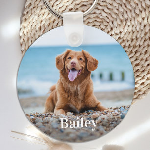 Porte-clés Amoureux des chiens photo personnalisé Pet 2
