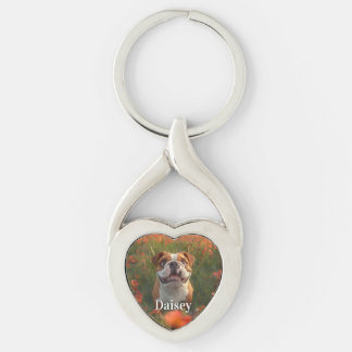 Porte-clés Amoureux des chiens photo personnalisé pour animal
