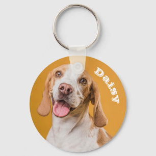Porte-clés Amoureux des chiens photo personnalisées avec clé