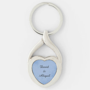 Porte-clés Amoureux Parchemin bleu Indigo