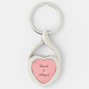 Porte-clés Amoureux Parchemin rose